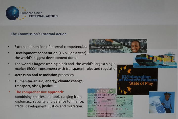 External action External action