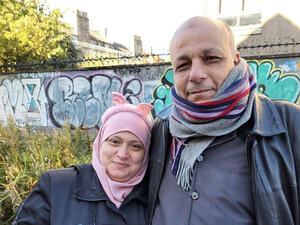 Refugee couple in Edinburgh